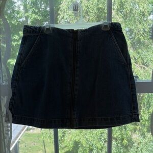 Zara Blue Black Mini Pencil Skirt Casual
